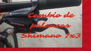 Cómo Reemplazar Palancas de Cambios a Shimano 7x3 [upl. by Avalsorim566]