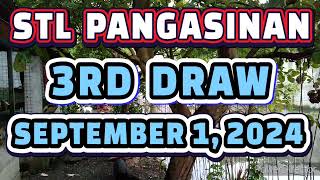 STL PANGASINAN RESULT TODAY 3RD DRAW SEPTEMBER 1 2024 845PM  SUNDAY [upl. by Ynehpets]