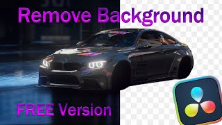 How to Remove Background in DaVinci Resolve FREE Version [upl. by Palladin862]