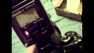 Yongnuo YN468ii Speedlite Flash with Canon Rebel T3i REVIEW from ebay [upl. by Landre]