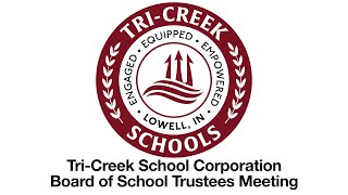 TriCreek School Corporation Board of School Trustees Meeting 10172024 [upl. by Zwick196]