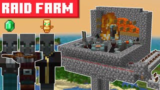 Minecraft Raid Farm 1204  SIMPLE DESIGN [upl. by Abbott]