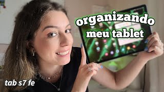 💐 📱 Organizando meu tablet do zero Samsung Tab S7 FE [upl. by Christabella]