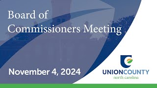 Board of County Commissioners  Regular Meeting  November 4 2024 [upl. by Ahsit]