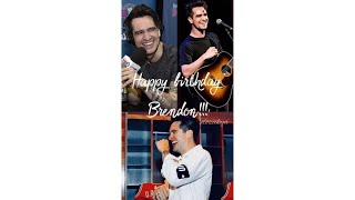 Happy 38th birthday Brendon panicatthedisco [upl. by Hairej760]