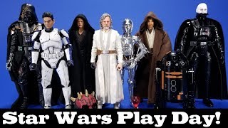 Star Wars Play Day Customs 3D Prints Third Party and Official Items for a 6inch Display 031819 [upl. by Ris]