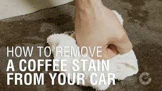 How To Remove a Coffee Stain  Autoblog Details [upl. by Euseibbob]