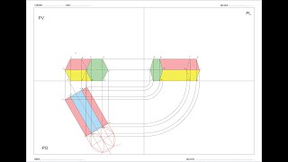 Proiezione ortogonale di un prisma a base esagonale ruotato di 60 gradi rispetto al PV [upl. by Noscire]