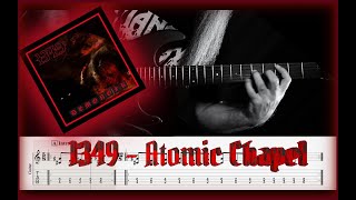 🔥 Conjuring Aural Hellfire 1349 Atomic Chapel Guitar Tutorial Tabs Included [upl. by Vilberg]