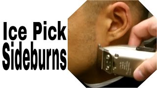 Barber Tip Tuesday  Ice Pick Sideburns  Tutorial [upl. by Infeld]