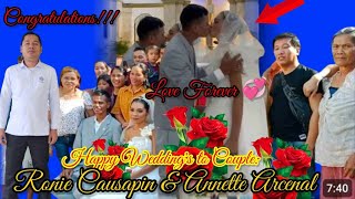 Ronie Causapin amp Annette Arcenal Wedding [upl. by Nyliak]