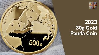 2023 30g Gold Panda Coin [upl. by Neukam]