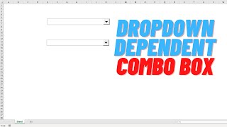 Combo Box Dependant on Combo Box without VBA Dropdown Dependent Lists  Excel [upl. by Pickard]