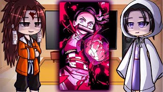 Past Kamado Family React To Nezuko  Demon Slayer  Gacha Club [upl. by Annoyt]