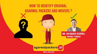 How to Identify Original Agarwal Packers and Movers  Bade Bhaiya  DRS Group  Since 1984 [upl. by Reinke211]