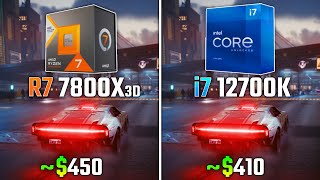 RYZEN 7 7800X3D vs INTEL i712700K  Test in 6 Games [upl. by Tove926]