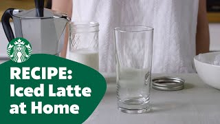 Recipe Iced Latte At Home [upl. by Anuahsar93]