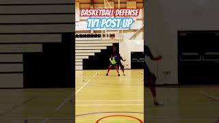 1v1 Post Up basketball basketballdrills defense [upl. by Ullund]