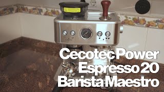 Mi análisis de la Cecotec Power Espresso 20 Barista Maestro [upl. by Aiouqahs]