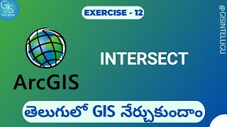 How to use Intersect tool in ArcGIS  GIS in Telugu [upl. by Lauretta226]