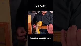 Luther’s Boogie solo guitar guitarlesson countrymusic music cover johnnycash fender [upl. by Ravid]