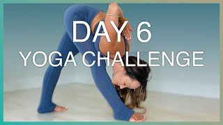 Day 6 — Pyramid Pose Parsvottanasana — Ashtanga Yoga Challenge — 30 Day Journey [upl. by Nyladnar495]