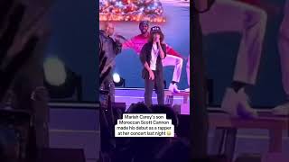 Mariah Careys Son Raps on Stage At Her Concert 🤯🔥 [upl. by Akener]