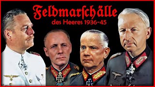 Die 20 Generalfeldmarschälle des Heeres 193645 [upl. by Eilasor]