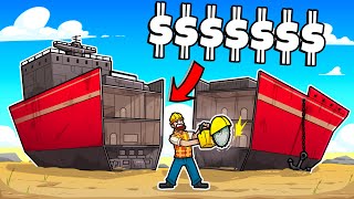 Scrapping MEGA SHIPS for HUGE PROFIT in Ship Graveyard Simulator [upl. by Asyal]