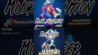 Masketeer Vs Evo Masketeer 🫠 clashroyale supercell fyp [upl. by Ayekam]