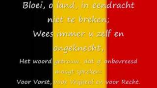 Belgisch volkslied  De Brabançonne lyrics [upl. by Ylrebmit]