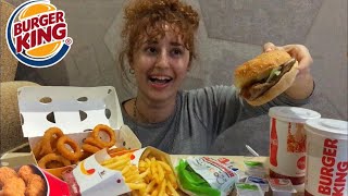 BURGER KING MUKBANG ÇANTAMDA FALÇATA TAŞIYORUM 🤦🏻‍♀️ TÜRKÇE MUKBANG [upl. by Obadiah428]