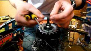 Fitting Sprocket snap ring and cassette joint to Shimano Alfine 8 Speed [upl. by Tewfik]