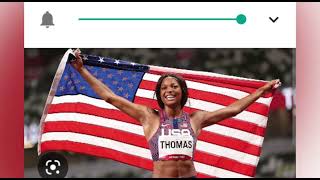 🇺🇸 Gabby Thomas 2220 wins 200m Paris Olympics heats [upl. by Cacie]