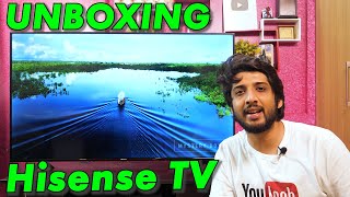 Hisense 55inch 4K Smart LED TV Unboxing amp Quick Review All Features and Launch Offers Explained [upl. by Yeneffit122]