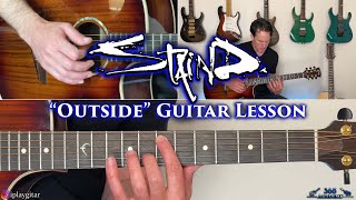 Staind  Outside Guitar Lesson [upl. by Regdor623]