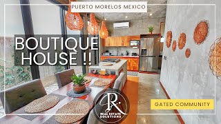 Puerto Morelos Stunning Boutique Home For Sale  Dont Miss Out [upl. by Gilboa354]