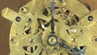 Striking Mechanism of Ansonia Round Mantel Clock Movement [upl. by Santini]