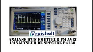 Cyrob Analyse dun émetteur avec lanalyseur de spectre PEAKTECH 4130 de Reichelt [upl. by Meyers]