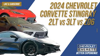 2024 Chevrolet Corvette Stingray 2LT vs 3LT vs Z06 l The Beast [upl. by Clair]