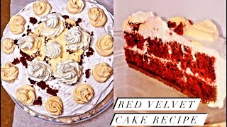 Red Velvet Cake Recipe in Urdu  RedVelvetCake w cream cheese frosting [upl. by Niatsirt]