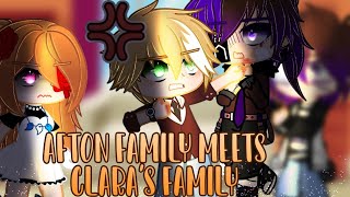 Afton Family Meets Claras Family  Fnaf  Pt1  SparkleAftøn [upl. by Dnaleel565]