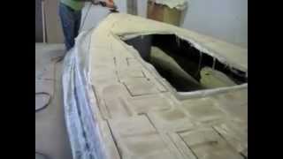 how to make a fiberglass boat deck  iboatscom [upl. by Riay]