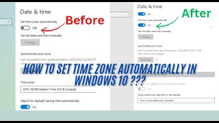 How to Set Your Time Zone Automatically in Windows Quick amp Easy Guide [upl. by Schulz]