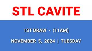 STL CAVITE 1st draw result today 11AM draw result morning Philippines November 5 2024 Tuesday [upl. by Elehcim410]