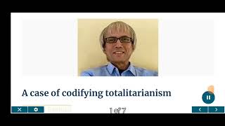 A case of codifying totalitarianism A Faizur Rahman [upl. by Zaccaria]