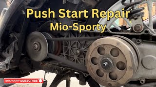 Push Start Repair  Bendix Drive Repair Kit  MIO SPORTY Tutorial [upl. by Leumas169]