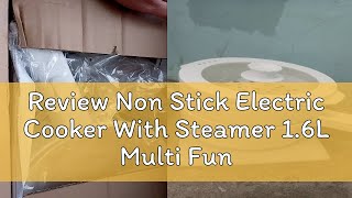 Review Non Stick Electric Cooker With Steamer 16L Multi Function Rice Cooker Ceramic Frying Pan 35 [upl. by Namhar]