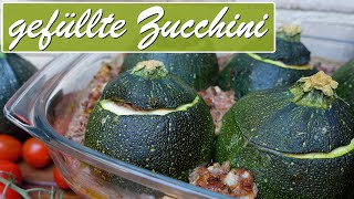 gefüllte Zucchini mit Hackfleisch und Feta [upl. by Ahsima]