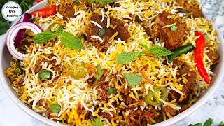 Beef Biryani Perfect Recipe For 1 KG BASMATI Rice  Best Beef Biryani For Dawat Eid  Any Occasion [upl. by Aseretairam]